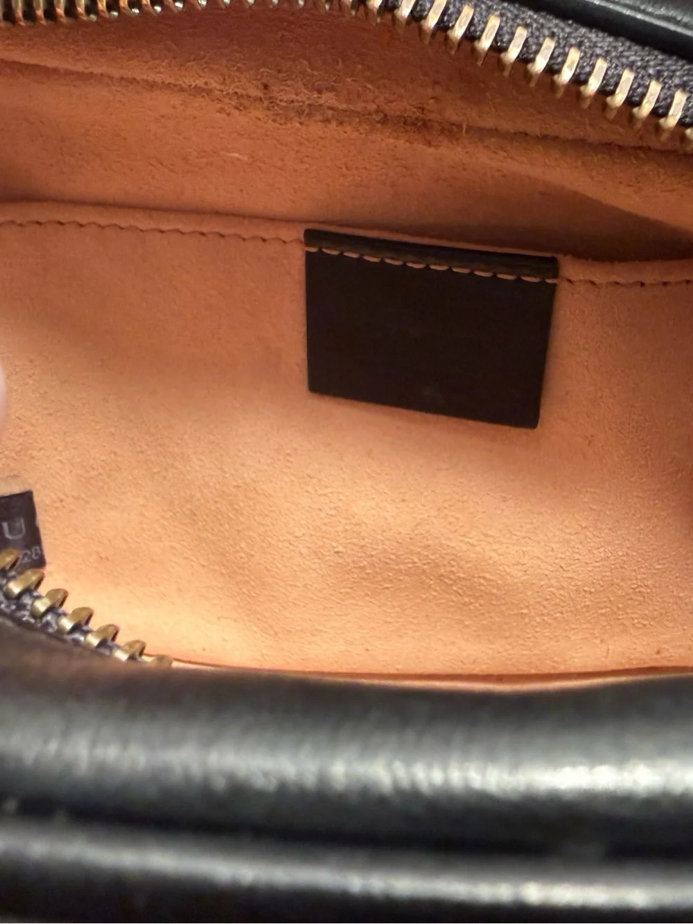 Gucci Black Chevron GG Marmont Crossbody Bag